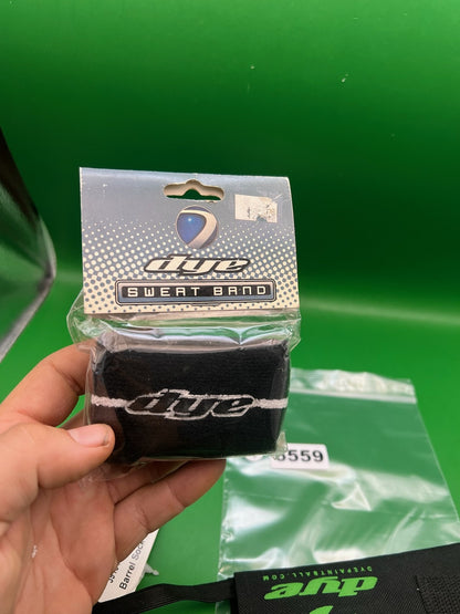 Dye Barrel Sock OG Lime + Sweat Band + Wrist Band Black Bundle