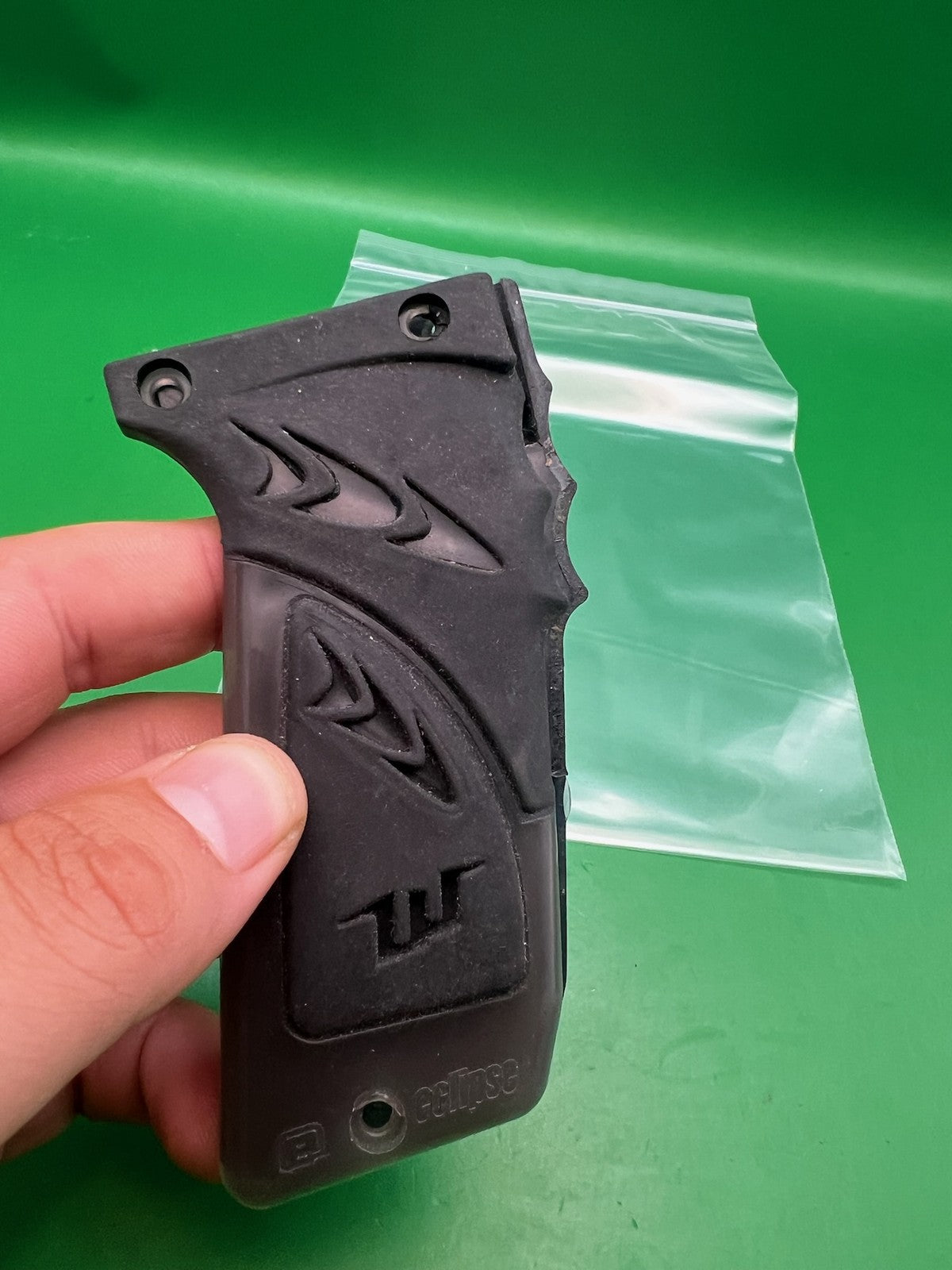 WGP Planet Eclipse Worr Blade Grip Panels Black Rubber Pair