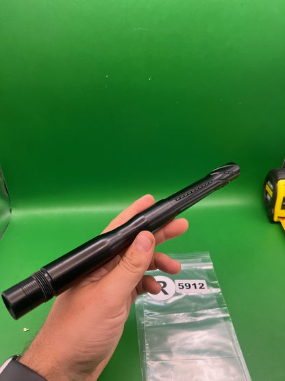 System X 12in Spiral Ported Autococker Cocker Paintball Barrel Black .689