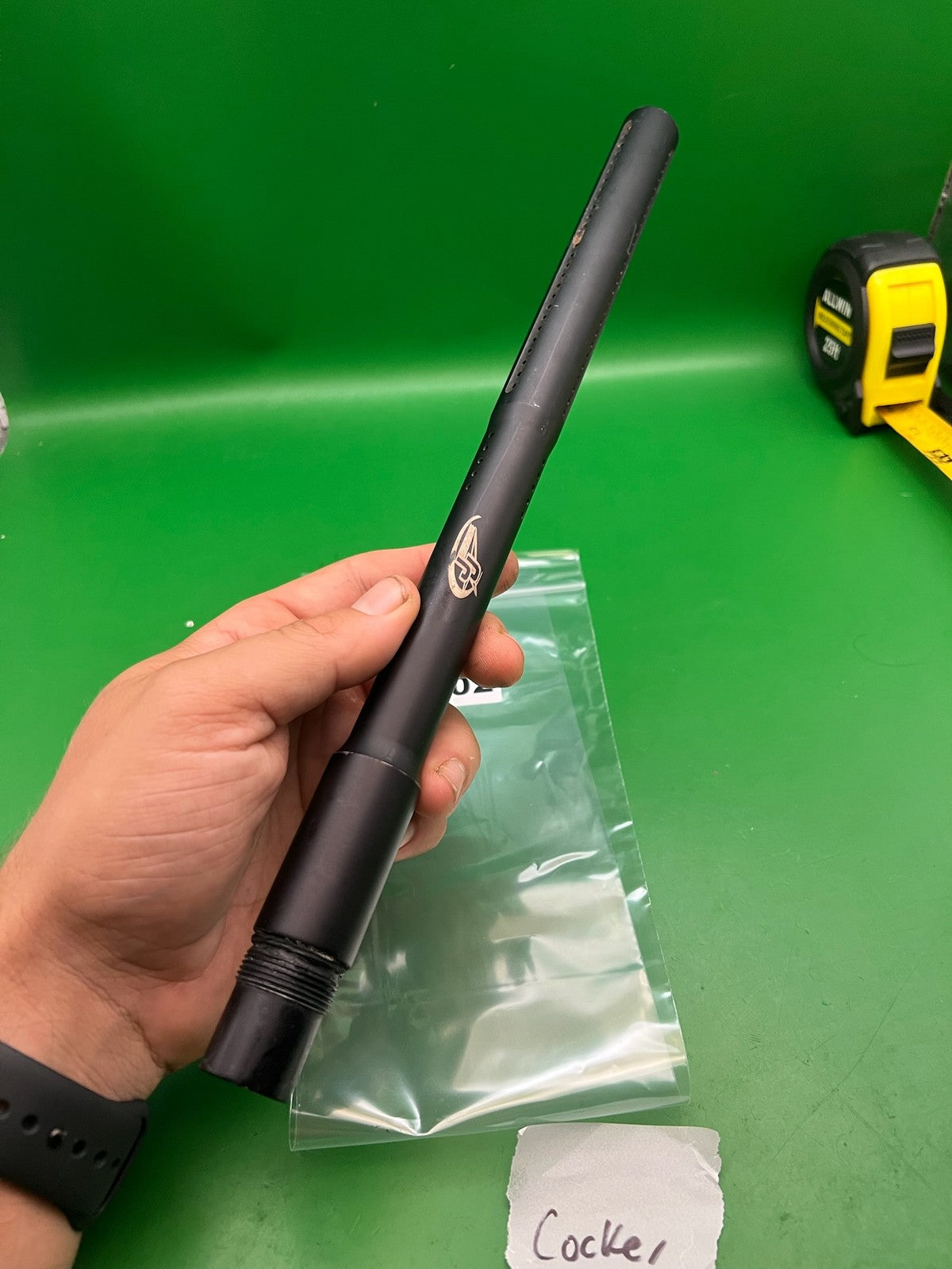 J&J Ceramic 14" Autococker Thread Paintball Barrel Black .690 Bore