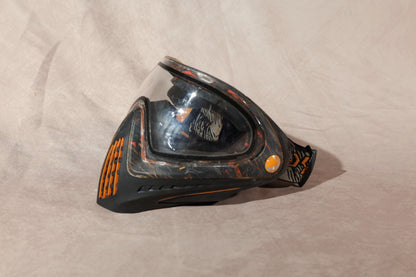 Dye I4 Paintball Mask Goggle Black Orange Thermal Lens Full Face Protection