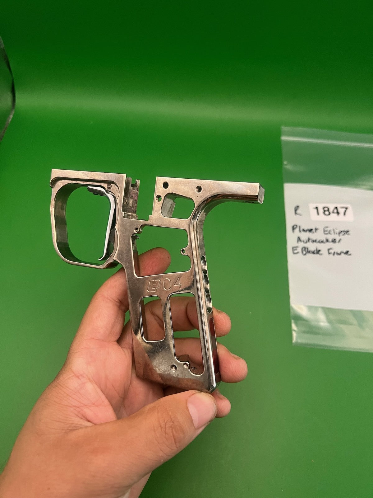 Planet Eclipse Autococker E-Blade Trigger Frame Chrome Silver Raw