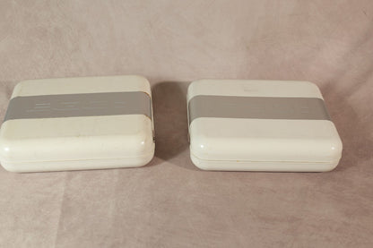 Ego Sunglasses Cases Lot of 2 White Hard Shell Clamshell Eyewear Storage