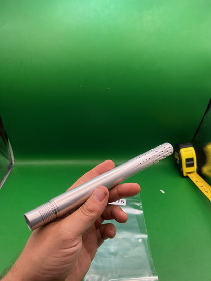 WGP Autococker Clear Tip - used paintball barrel tip - silver
