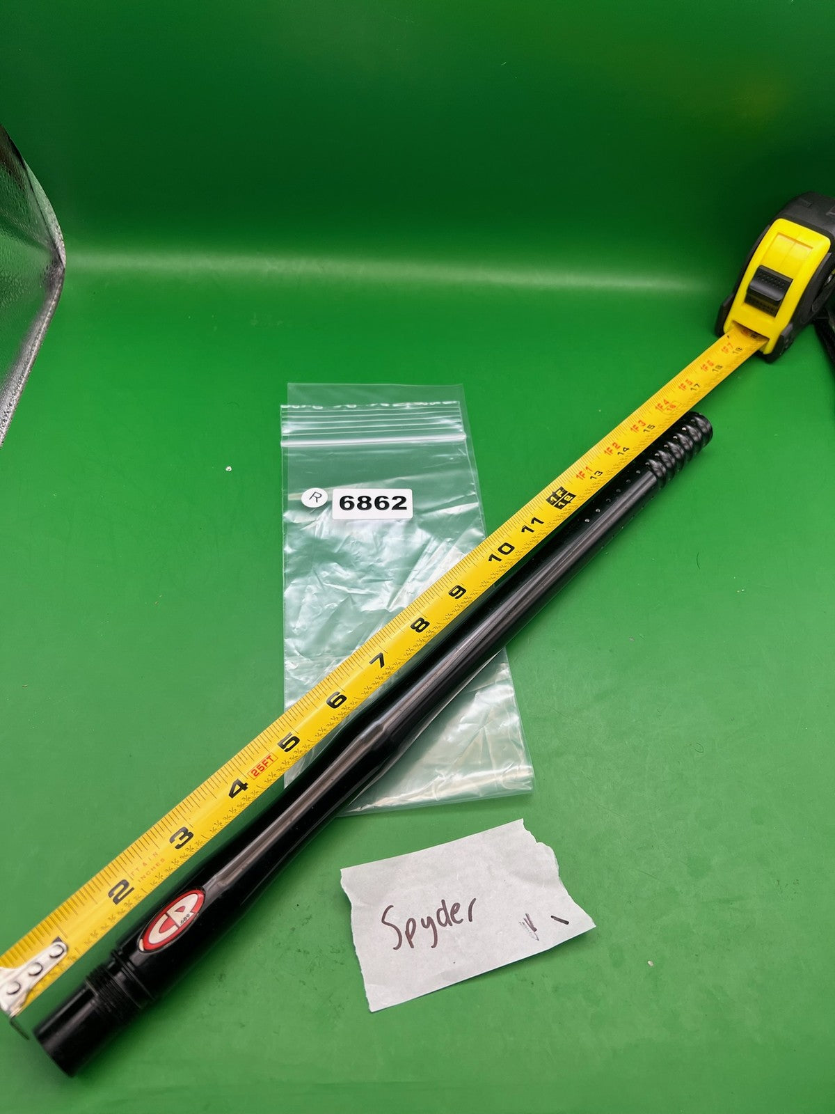 Spyder Paintball Barrel Black 12" .680 Bore - used paintball barrel - black