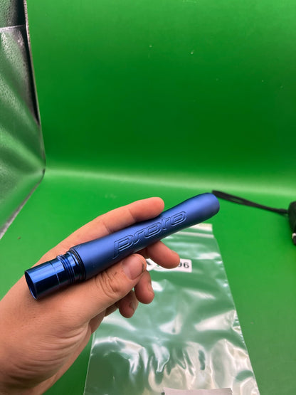 Proto Paintball Barrel Back 5" .688 Spyder Blue - used paintball barrel back - blue anno