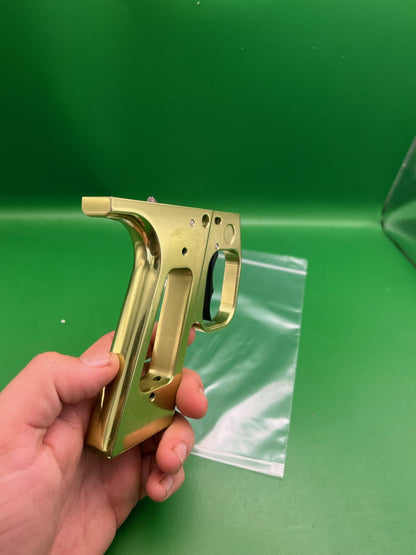 WGP Autococker Hinge Trigger Frame Gold Anodized Aluminum Mechanical