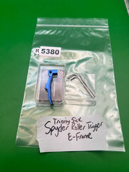 Trinity Sick Spyder Roller Trigger E-Frame Blue Anodized Aluminum