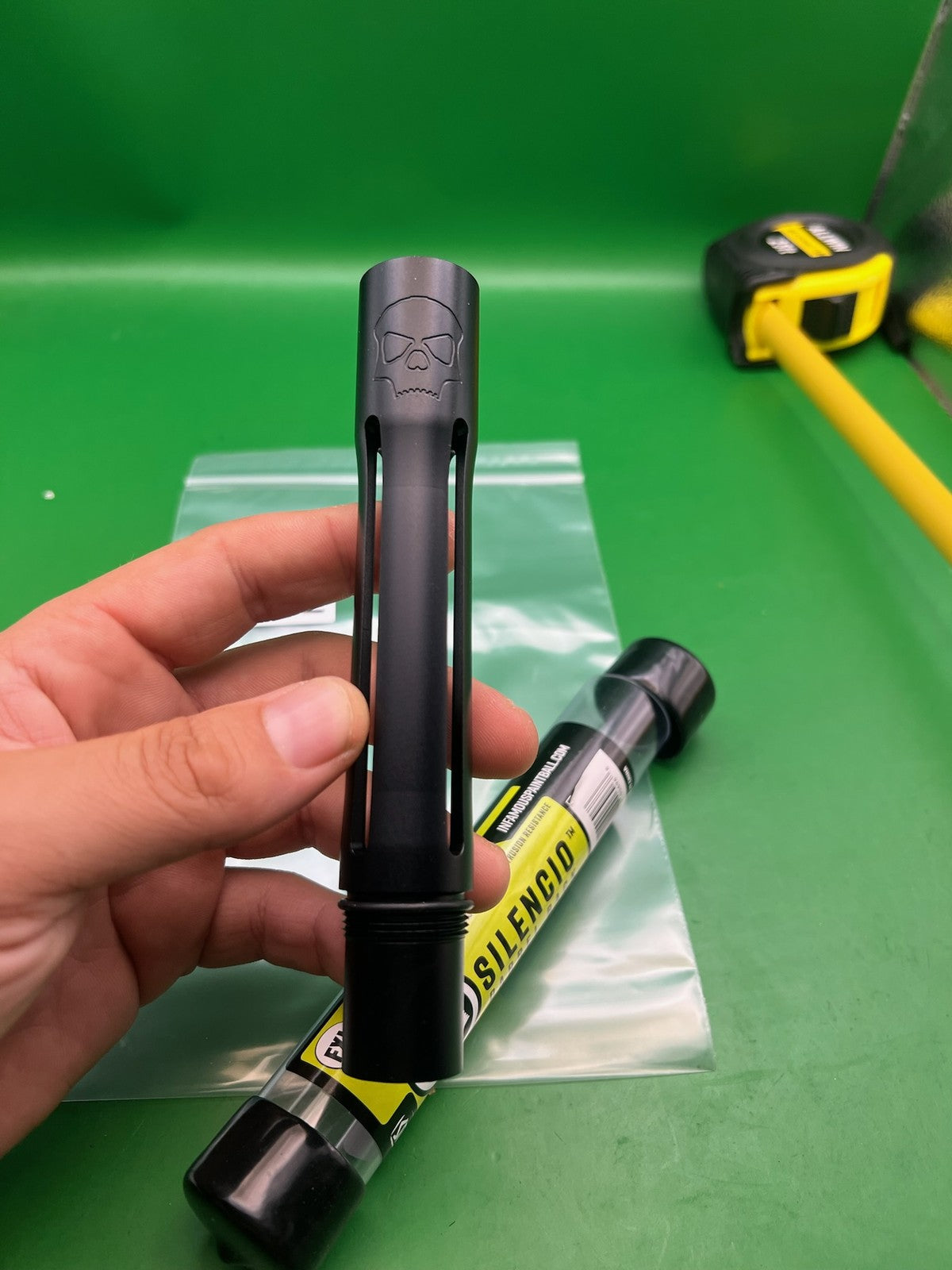 Infamous Silencio FXL Autococker Barrel Back Gloss Black
