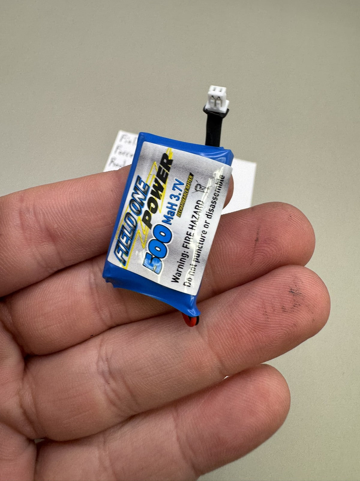 Field One Force LiPo Rechargeable Battery 500mAh 3.7V