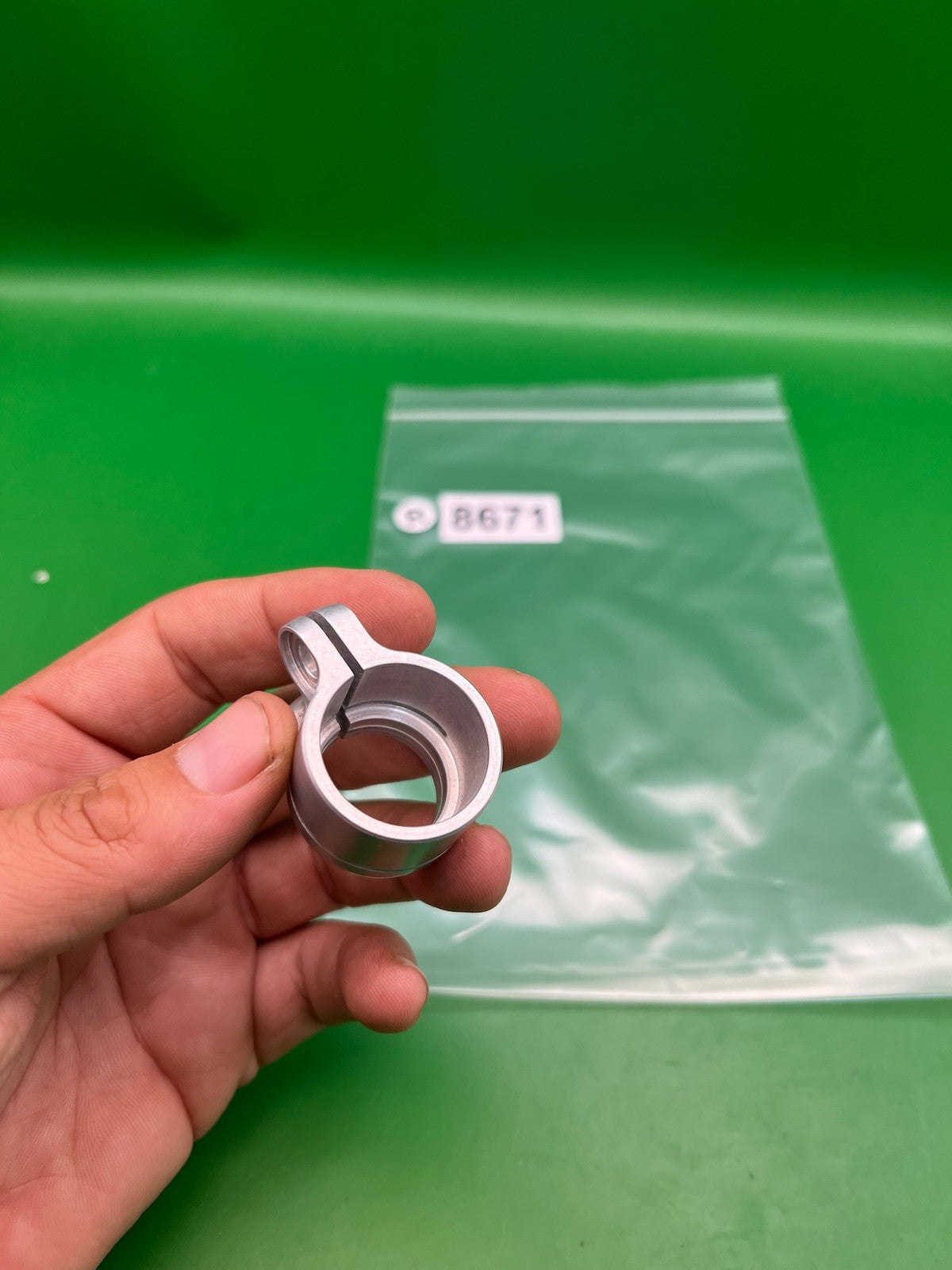 Planet Eclipse Low Rise Clamping Feedneck Collar Silver Aluminum