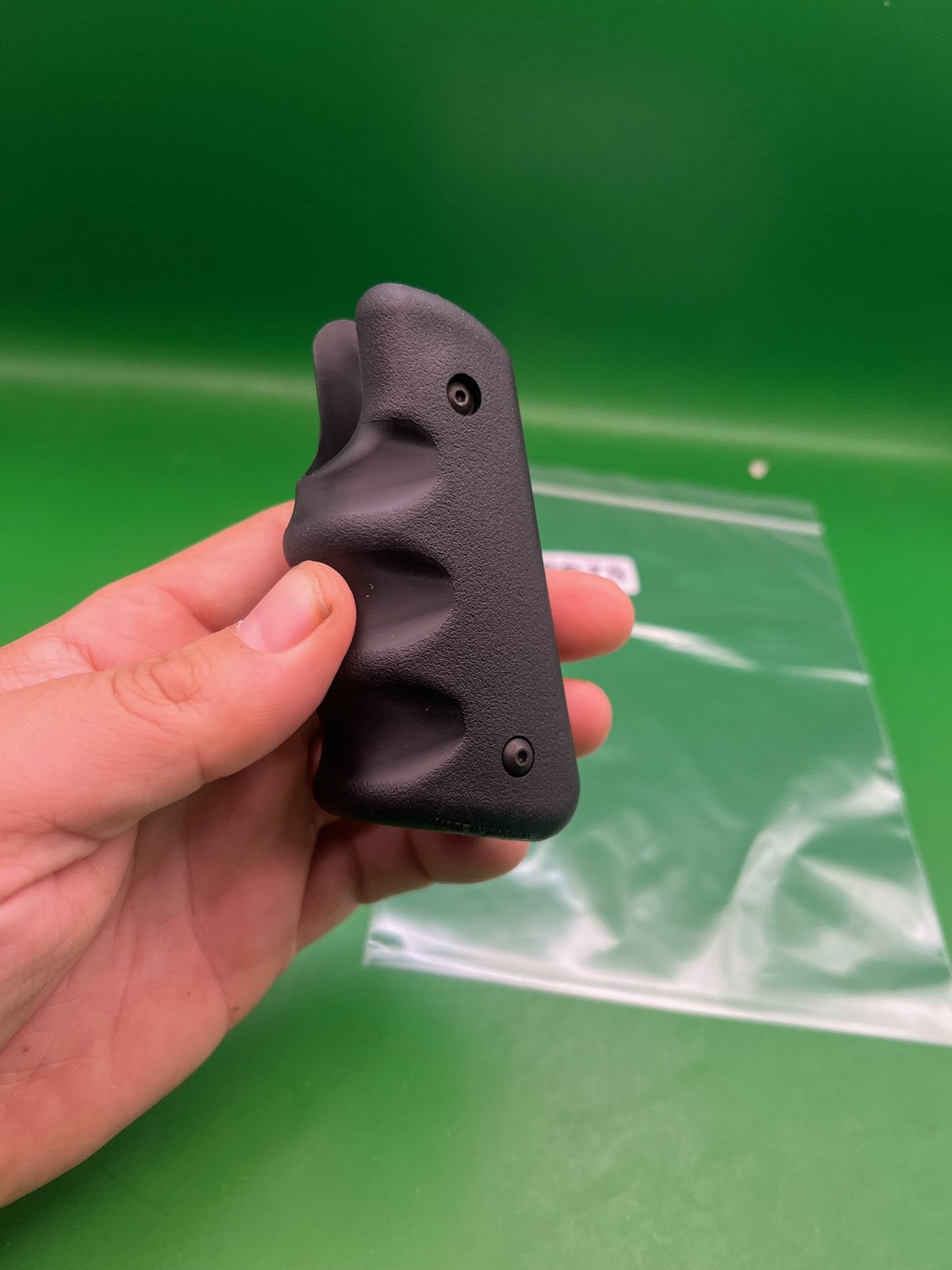 45* Grooved Autococker Grips - used paintball grip panel - black