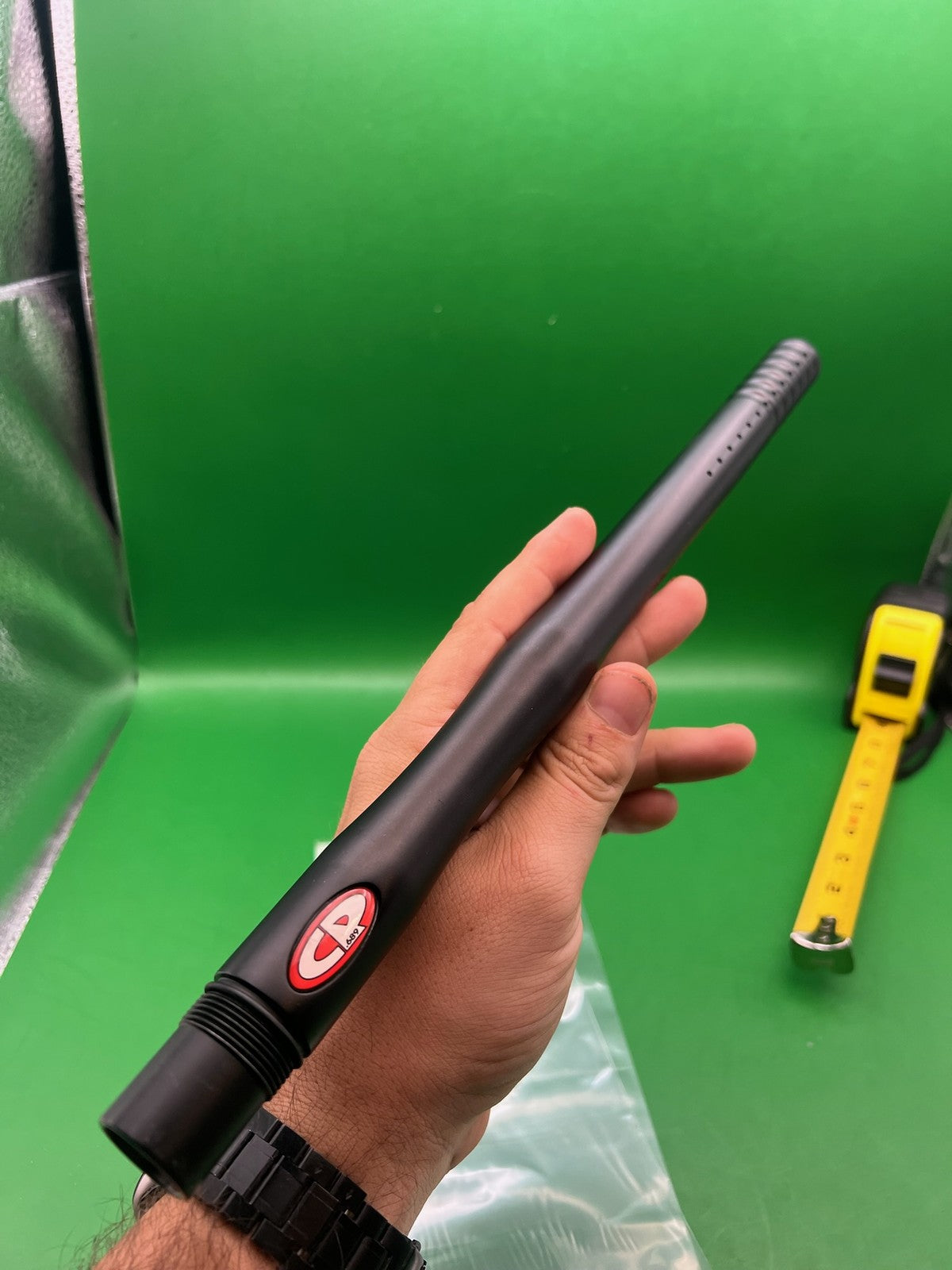 CP Custom Products One Piece Barrel 14" Black - used paintball barrel - black