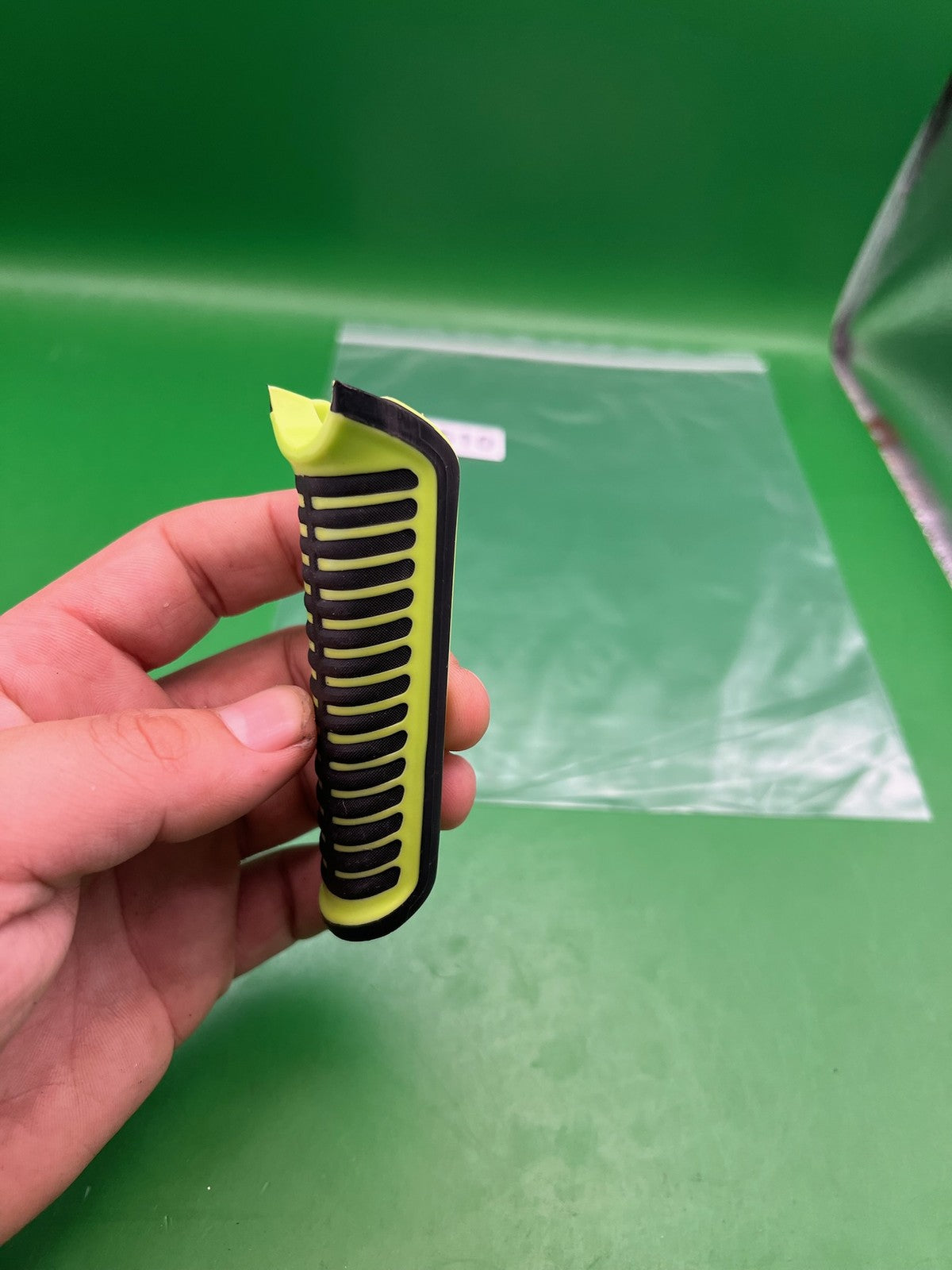 DLX Luxe ICE Luxe X Front Rubber Grip Cover Lime Green Black
