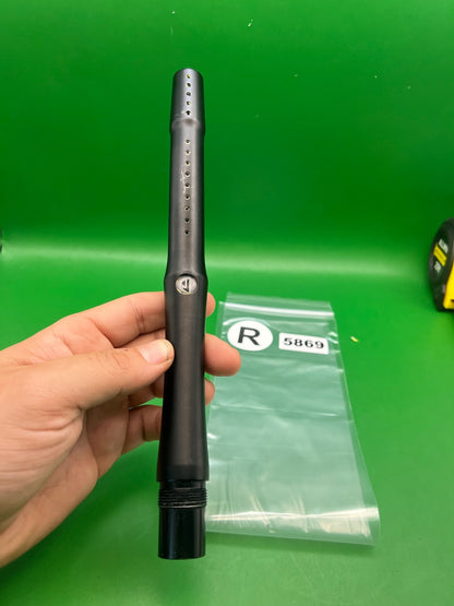 Stock Proto 12" .689 Black - used paintball barrel tip - black