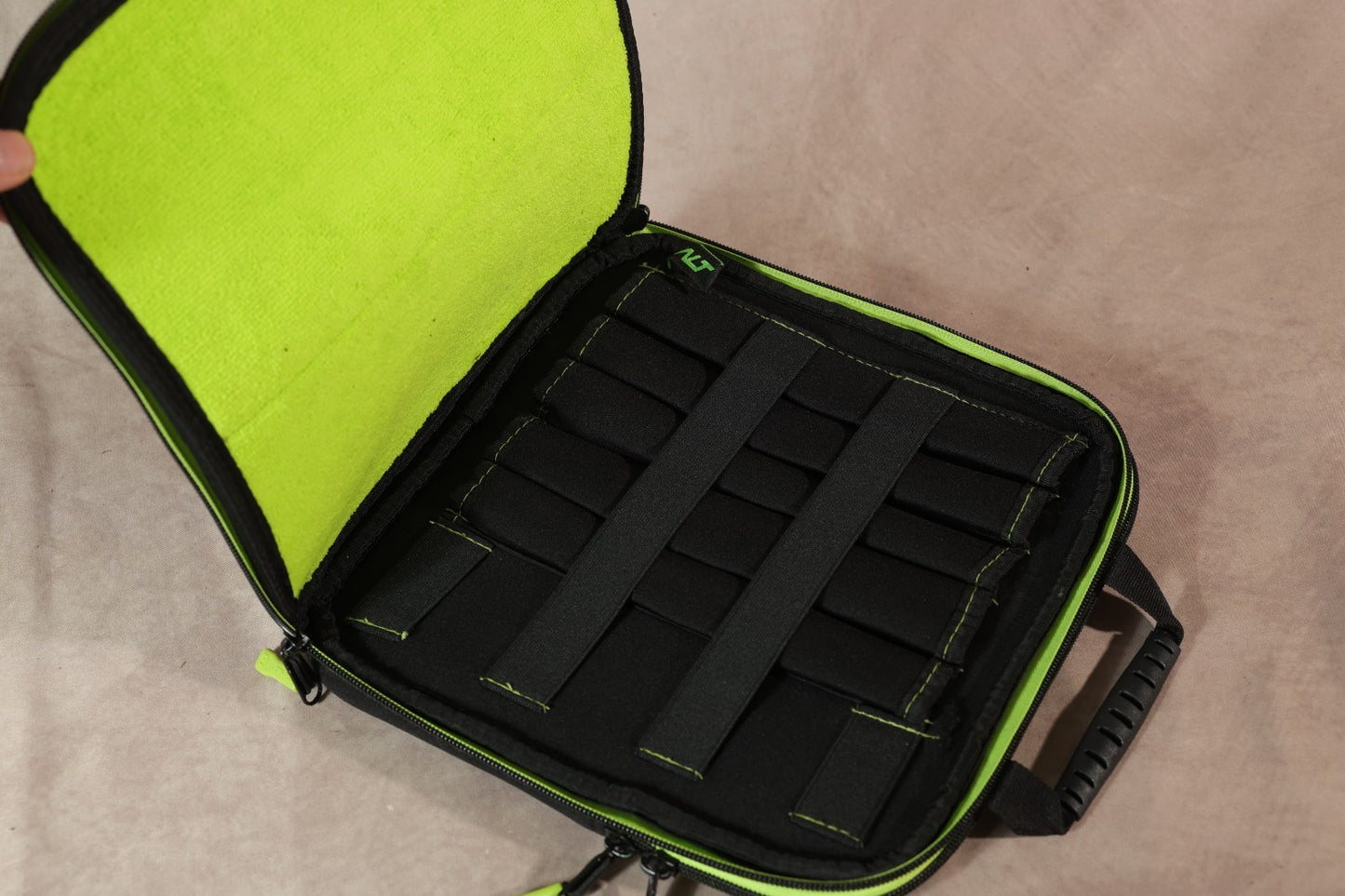 Exalt Paintball Marker Case Black Lime Green Protective Hard Shell Zippered