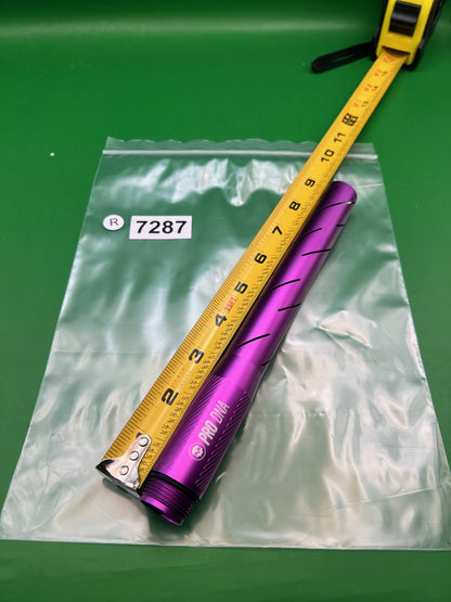 Infamous Pro DNA Silencio AC Threaded Barrel Tip Purple Aluminum 14"