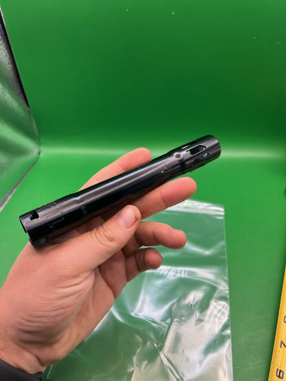 Acculock Barrel Gloss Black - used paintball barrel back - black
