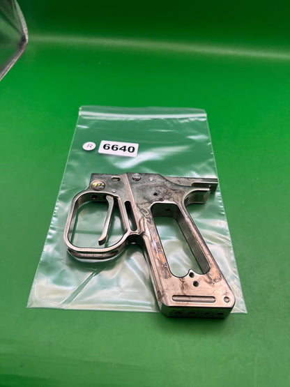 WGP Autcocker Hinge Frame - used paintball grip frame - raw/unfinished aluminum
