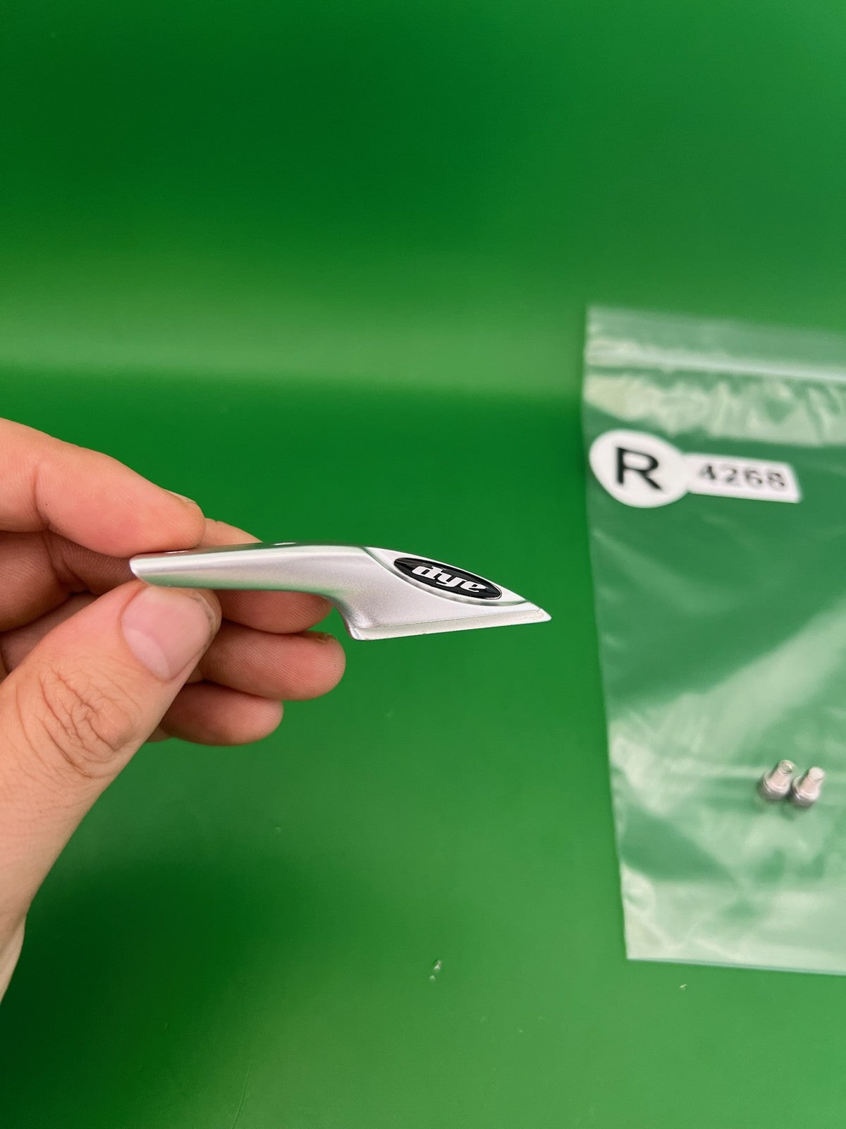 Dye Standard Micro Drop Forward Silver Polished Aluminum w/ Screws