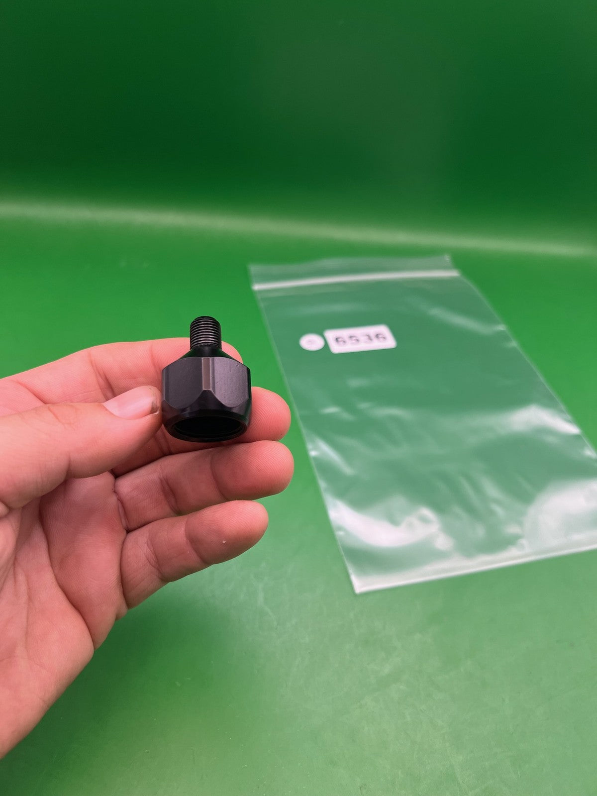 Paintball Tank Adapter 1/8 NPT Male to Female Thread Adapter Black