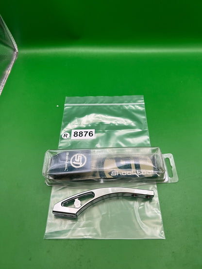 Shocktech ASA Drop Forward Chrome Silver Aluminum Paintball Rail Drop