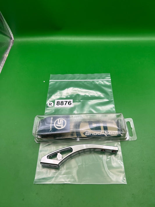 Shocktech ASA Drop Forward Chrome Silver Aluminum Paintball Rail Drop