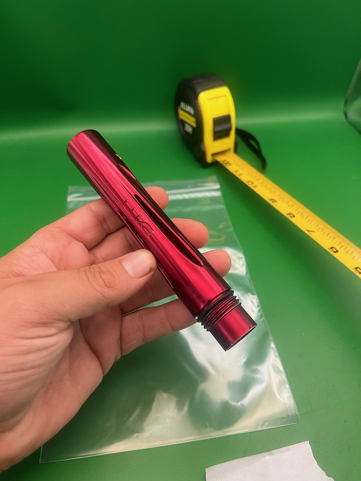 DLX Luxe Freak XL Barrel Back Ion Thread Red Anodized ~6" Aluminum