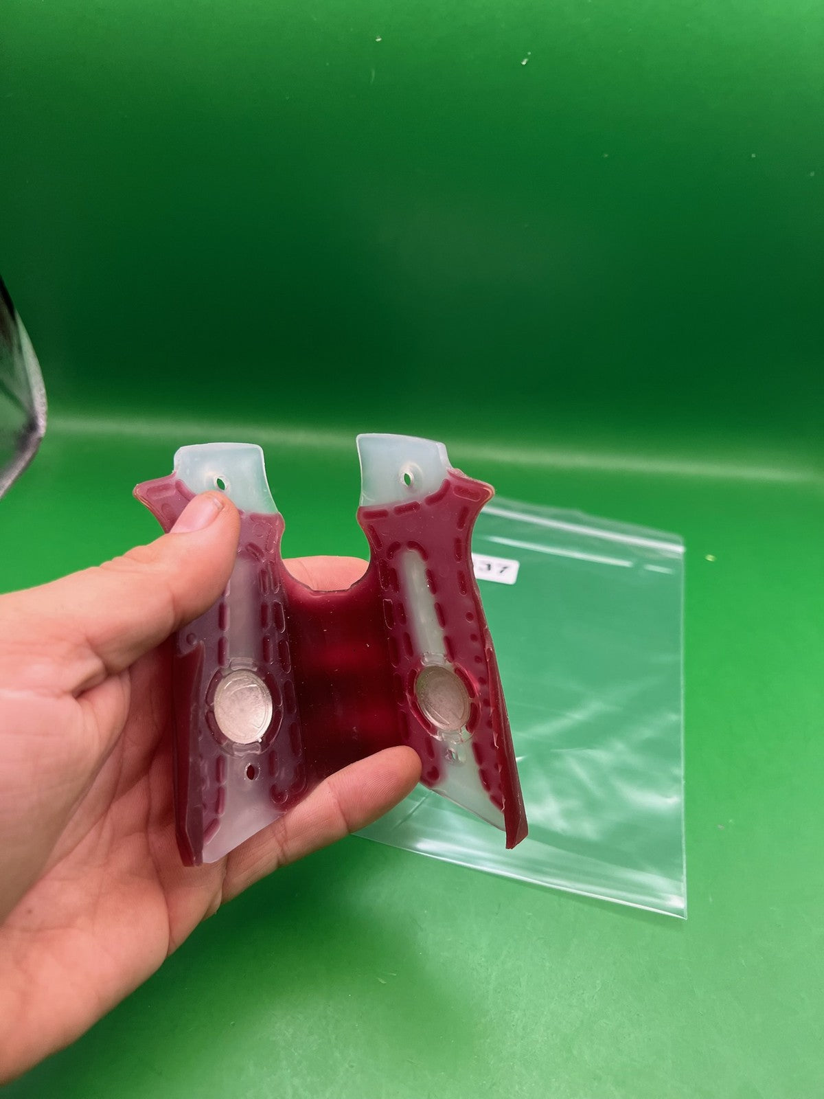 Dye Sticky Grips - used paintball grip - dark red / maroon