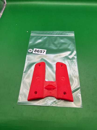 PTP 1911/45 Style Split Grip Panels Red Rubber Paintball Marker Grips