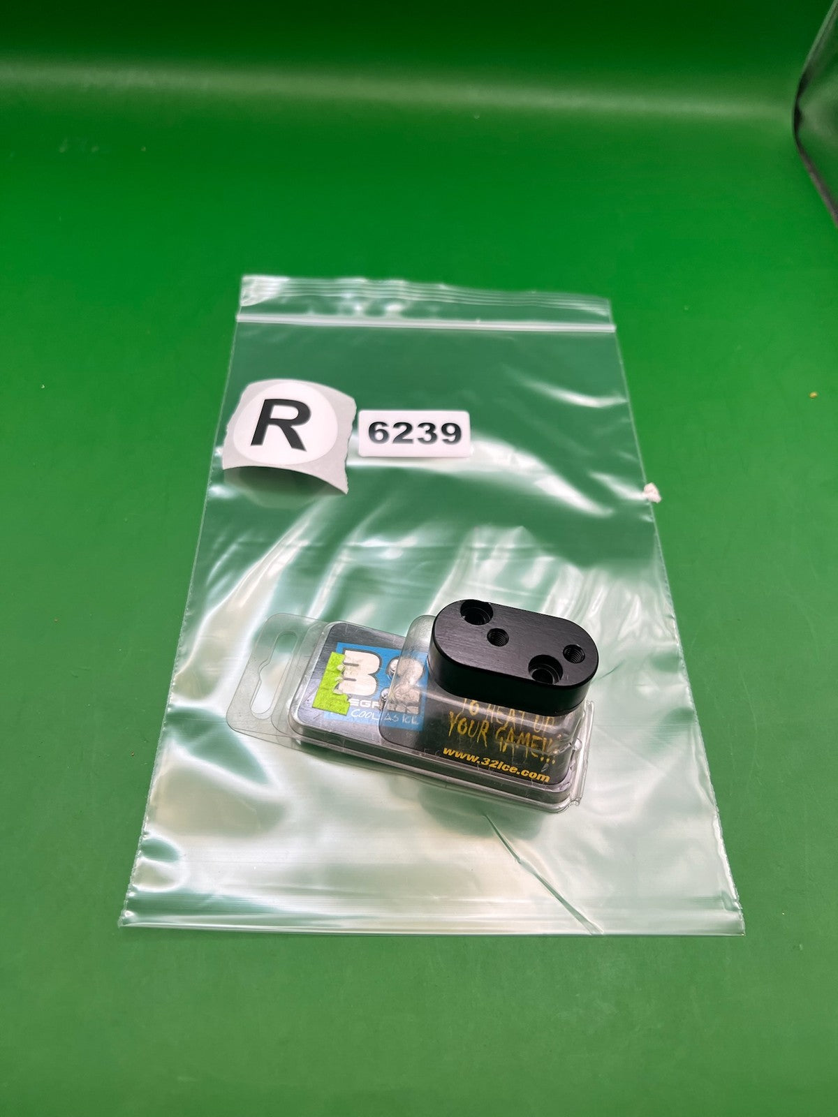 32 Degrees A3 Cool As Ice Trigger Block Spacer Black - used paintball trigger block spacer - black