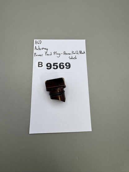 AGD Automag Power Feed Plug - Brown/Gold/Black Splash
