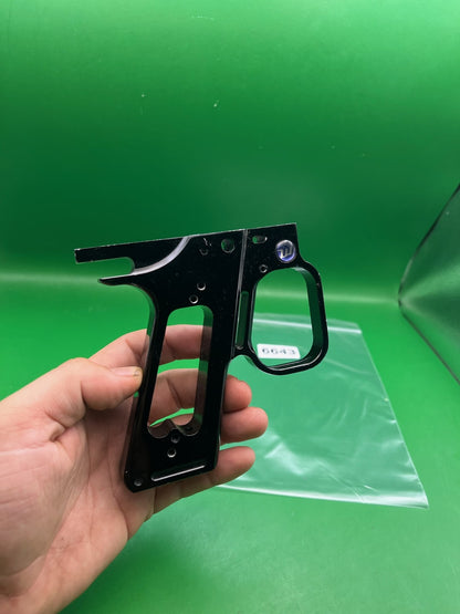 Autococker Hinge Frame - used paintball grip frame - black