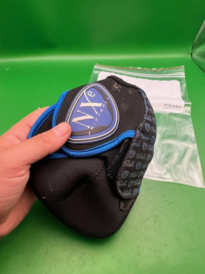 NXE Paintball Tank Cover Black Blue Neoprene HPA