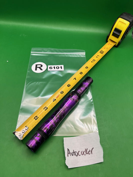 Autococker Barrel Purple Black - used paintball barrel - purple/black swirl anno
