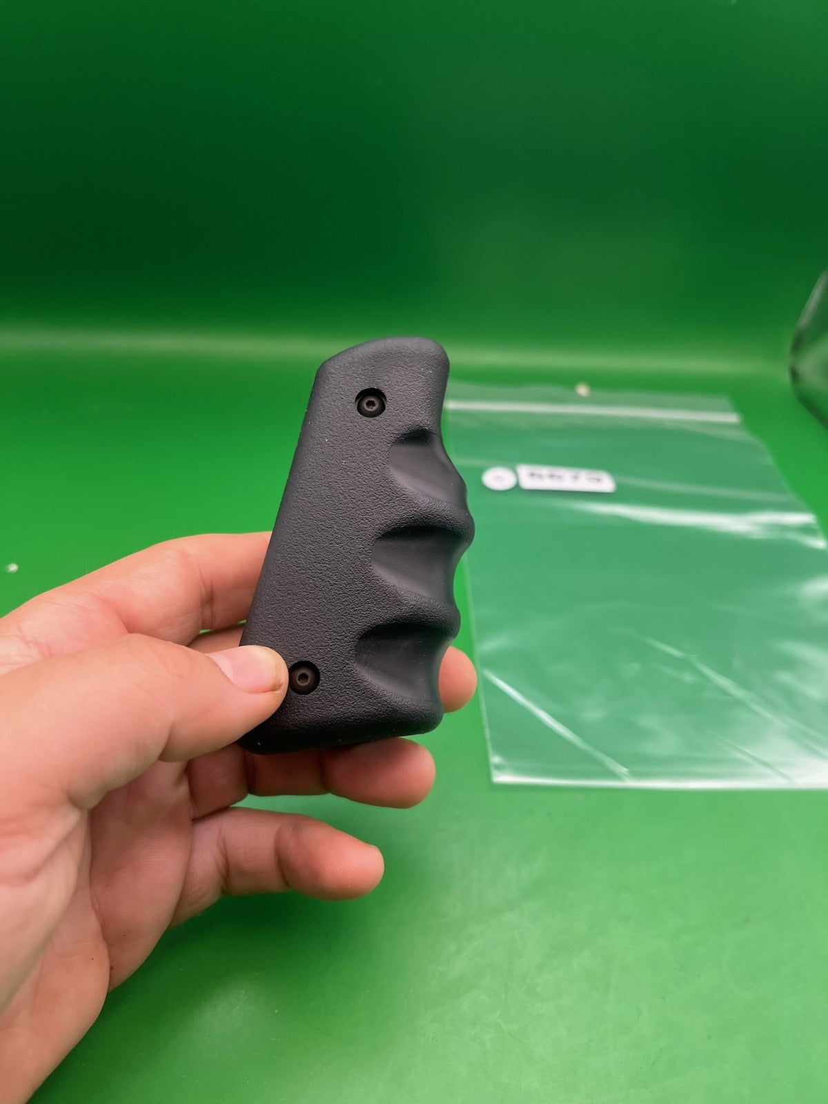 45* Grooved Autococker Grips - used paintball grip panels - black