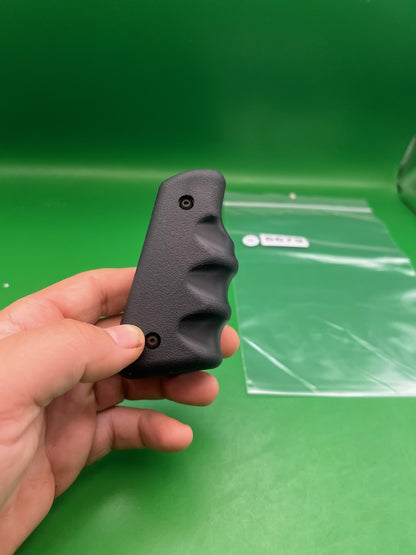 45* Grooved Autococker Grips - used paintball grip panels - black