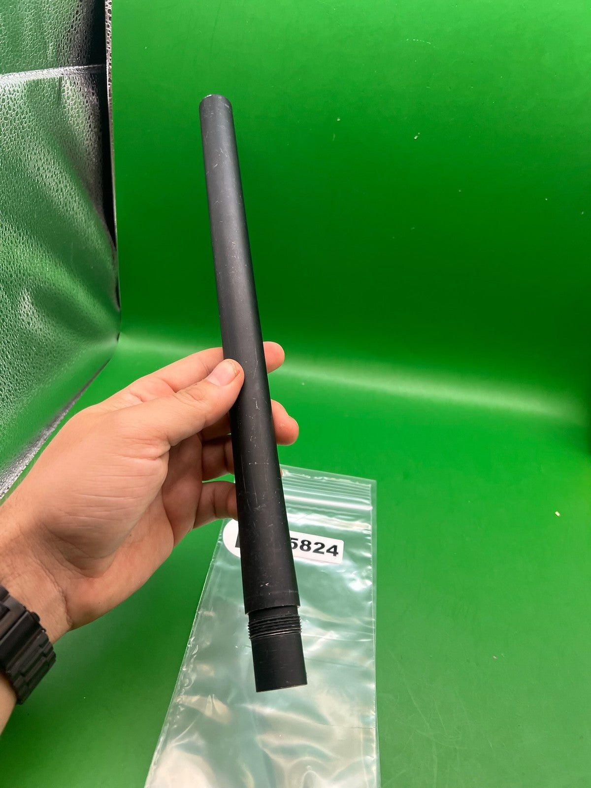 CCM?  Back 12" .686 Autococker Barrel Black - used paintball barrel back - black