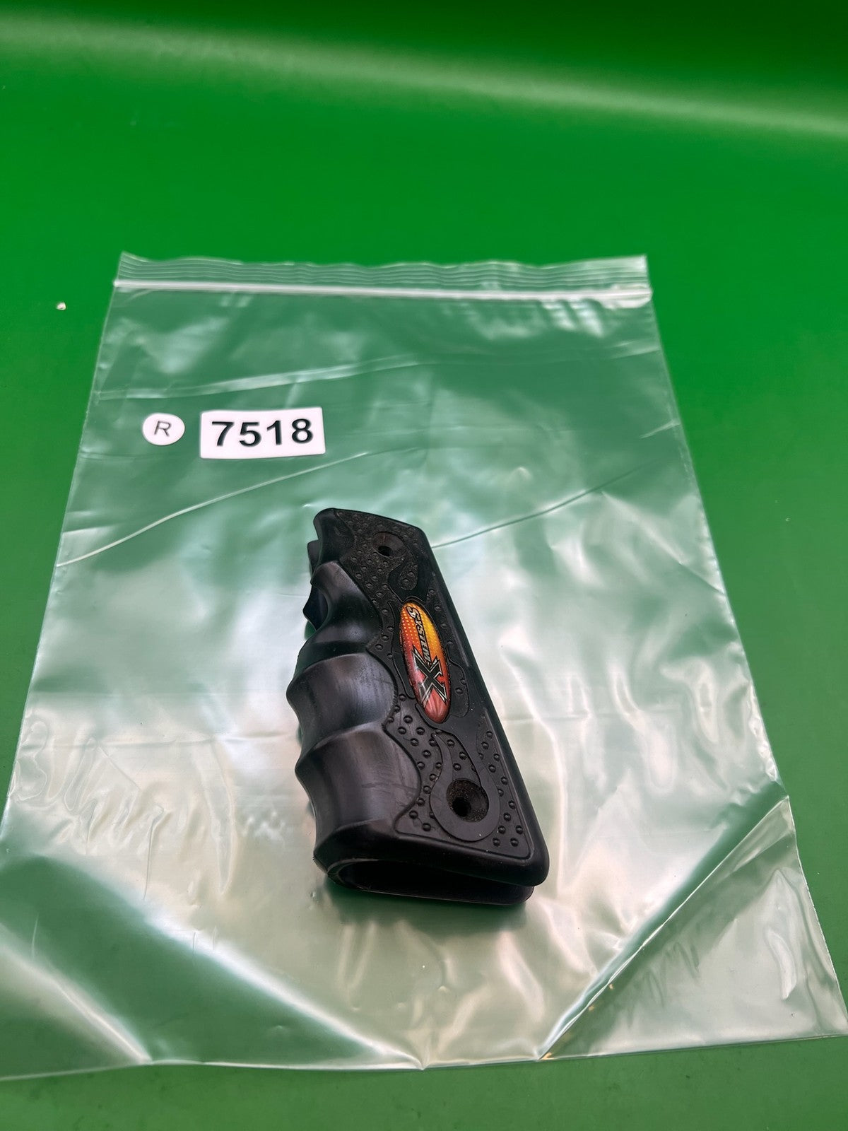 System X 1911/45 Style Paintball Marker Grips Black Rubber Panels