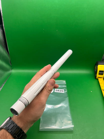 Stock Autococker Barrel 12" White - used paintball barrel - white