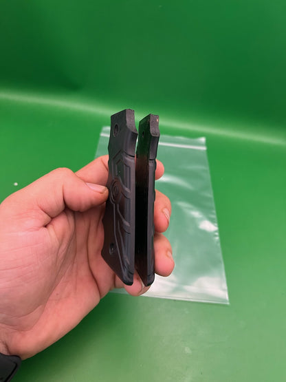 Smart Parts 45/1911 Style Grip Panels Matte Black Rubber Paintball