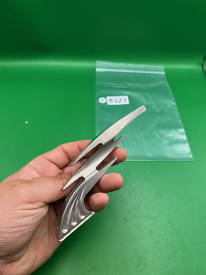 CP Custom Products Lightning Drop Forward Silver Aluminum Paintball