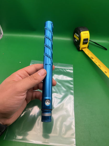 Smart Parts Freak Barrel Tip 12" Progressive Teardrop Blue Aluminum Ported