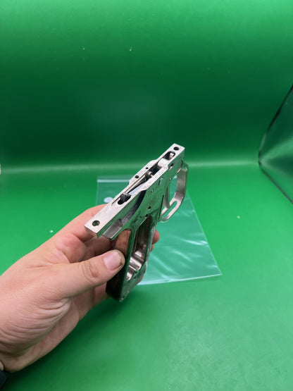 WGP Autcocker Hinge Frame - used paintball grip frame - raw/unfinished aluminum