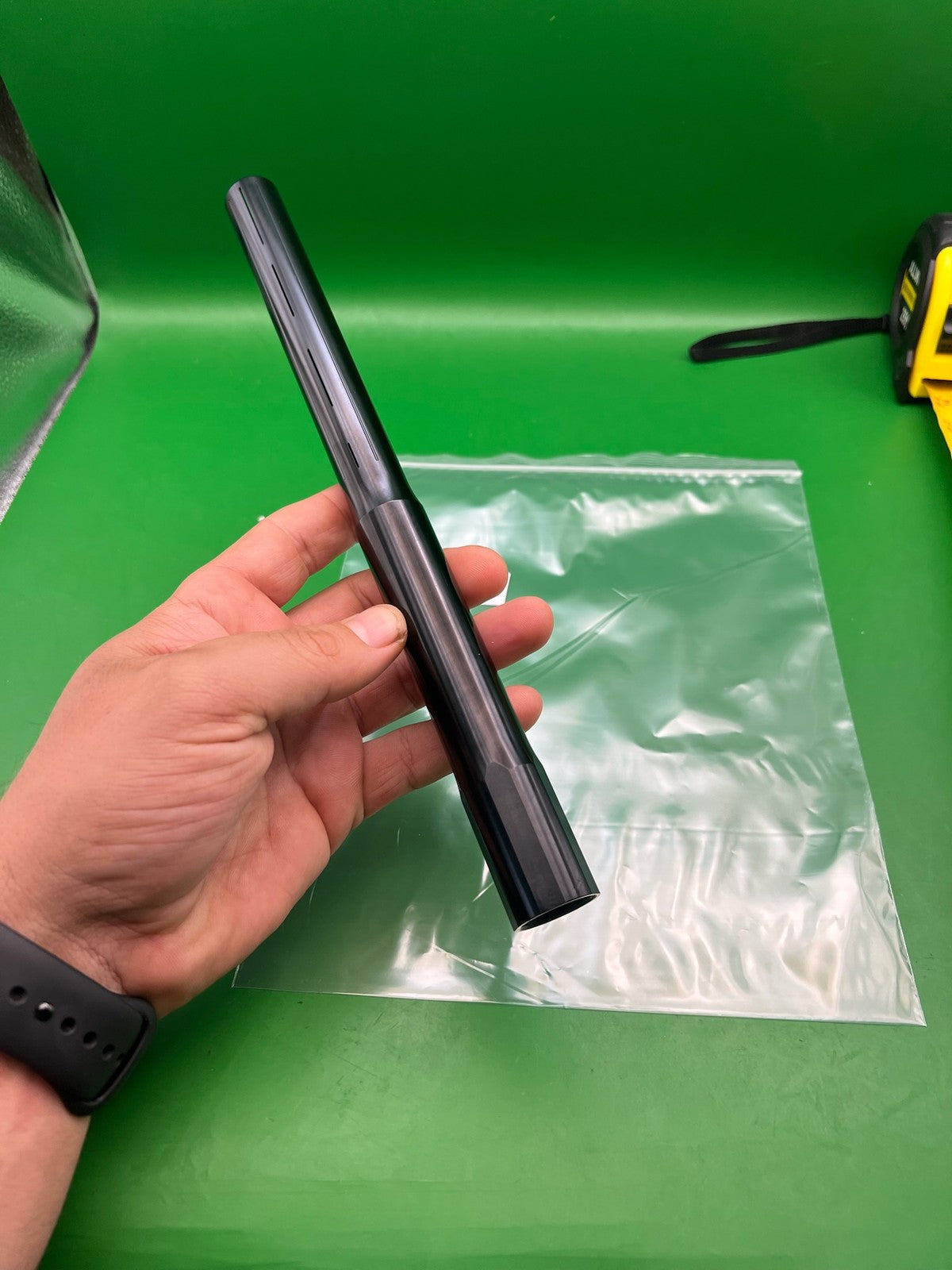 Infamous Pro DNA Silencio Barrel Tip Black Aluminum 14" Paintball