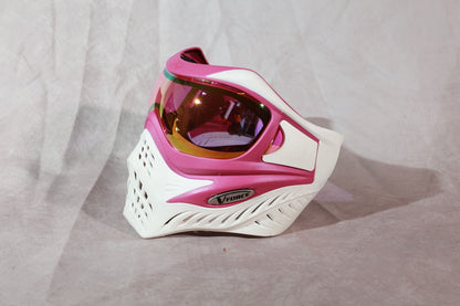 Grillz Paintball Mask Goggle White Pink Vision For Victory