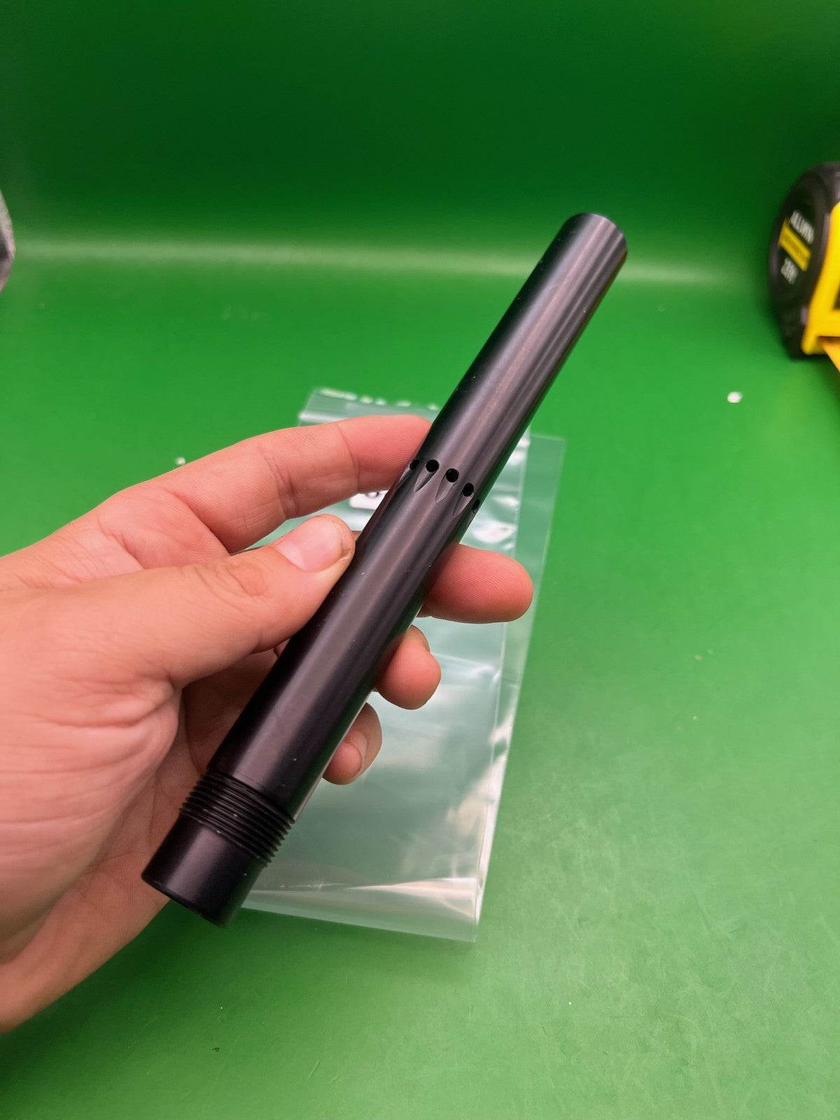 Stock A-5 barrel - used paintball barrel - black