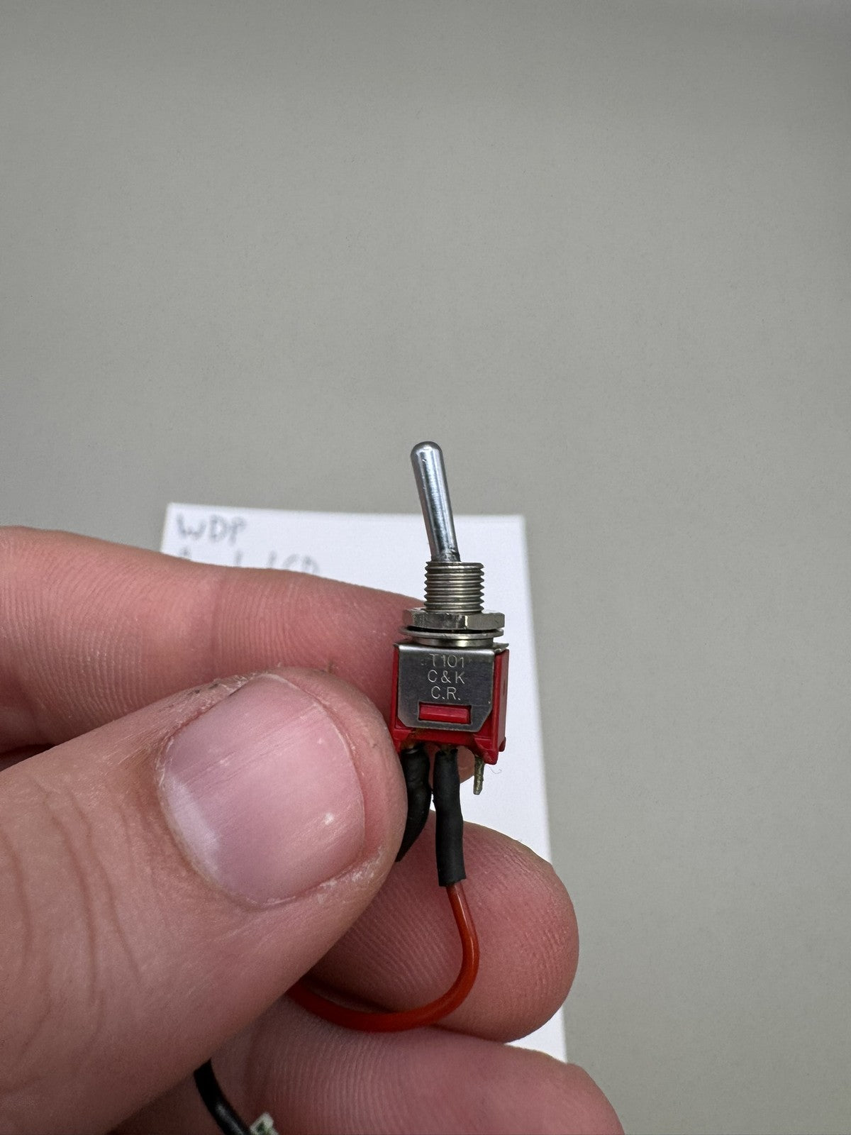 WDP Angel LCD Power Switch Red Black Wire Harness
