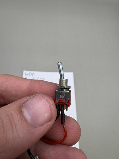 WDP Angel LCD Power Switch Red Black Wire Harness