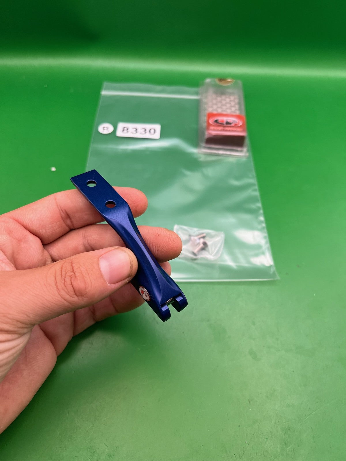 Custom Products CP ASA Rail Drop Forward Blue Anodized w/ Grip Tape